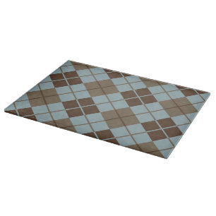 Argyle mönster i blått och Taupe