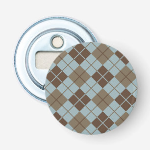 Argyle mönster i blått och Taupe Flasköppnare