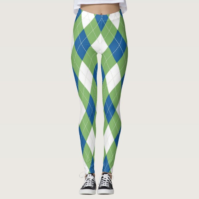 Argyle Mönster Leggings (Framsida)