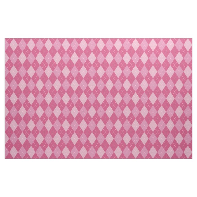 Argyle Mönster, Rosa Tyg (Fat Quarter)