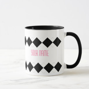 Argyle mugg - personlig