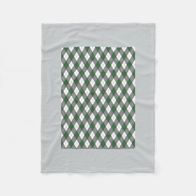 Argyle plaid fleece filt (Framsidan)