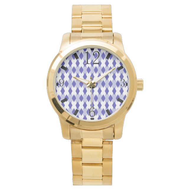 Argyle Plaid Mönster_4A46B0 Armbandsur (Framsida)