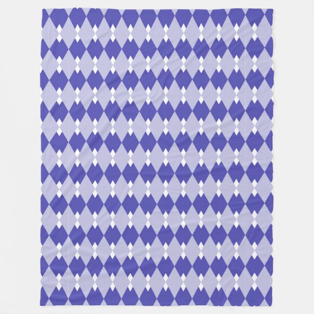 Argyle Plaid Mönster_4A46B0 Fleecefilt (Framsidan)