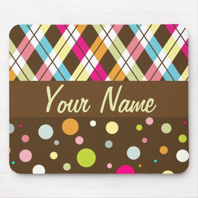 Argyle polka dots musmatta (Framsidan)