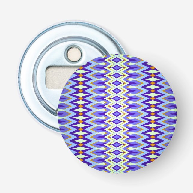 Argyle Roligt Blue och Orange Flasköppnare (Framsidan)