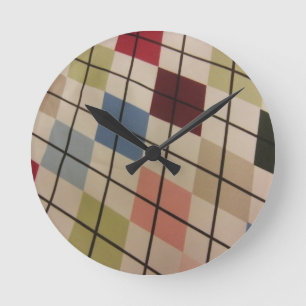 Argyle Rund Klocka