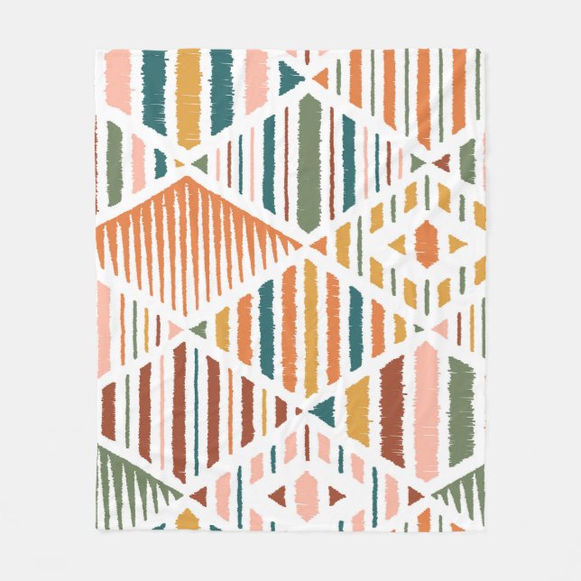 Argyle Seamless Mönster Fleecefilt (Framsidan)