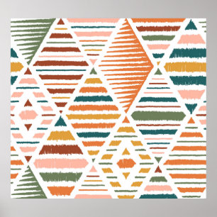Argyle Seamless Mönster Poster