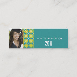 Argyle Senior Bilder Senior Profile Card Mini Visitkort