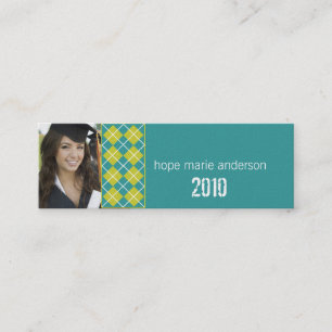 Argyle Senior Bilder Senior Profile Card Mini Visitkort