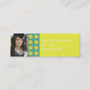 Argyle Senior Bilder Senior Profile Card Mini Visitkort