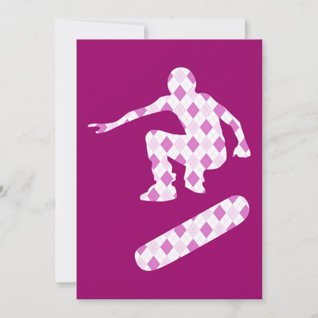 argyle skateboard inbjudningar (Framsida)