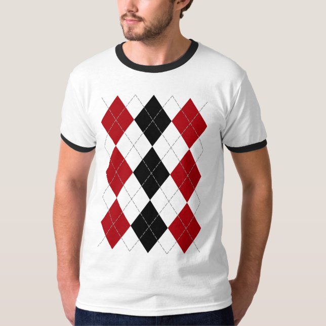 Argyle: Skjorta "för Crimson kontrast" (tända), Tröja (Framsida)