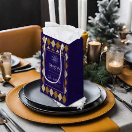 Argyle Snö Mysig Vinter Bröllopsdusch