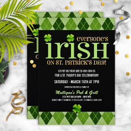 Argyle St. Patricks Day-inbjudningar Inbjudningar