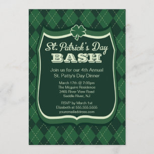 Argyle St. Patrick's Day Party bjudan Inbjudningar