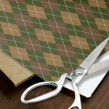 Argyle Sticka Khaki & Hunter Grönt Crafts Decoupag
