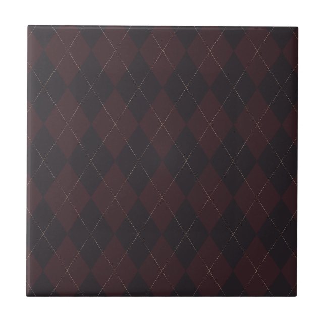 Argyle Stil Mönster Tile Kakelplatta (Framsidan)