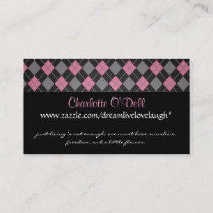 argyle; websitemarknadsföring visitkort