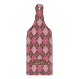 Argyll Golf Mönster Rosa & Brown Anpassningsbar Ha