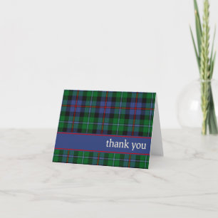 Argyll Scotland District Tartan Tack Kort