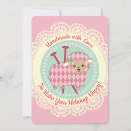 Argyllene får som stickar nål julkort