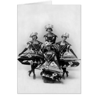 Århundradeflickan - Ziegfeld musikal 1916 Hälsningskort
