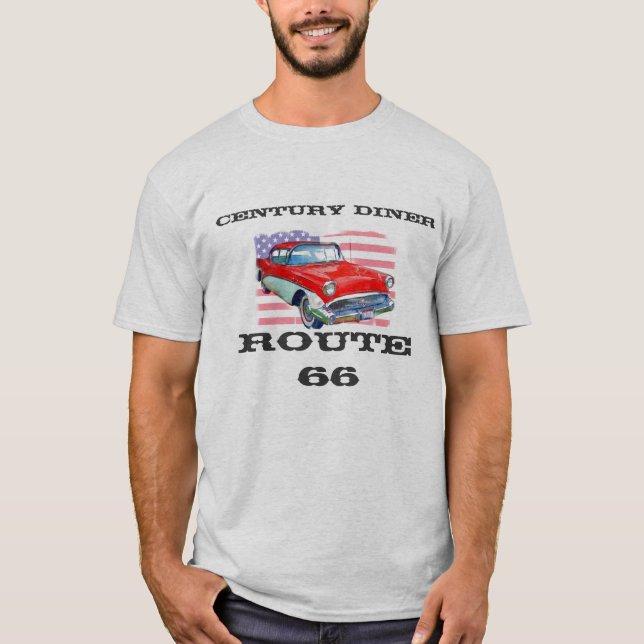 ÅRHUNDRADEMIDDAG, rutt 66 Tee Shirt (Framsida)