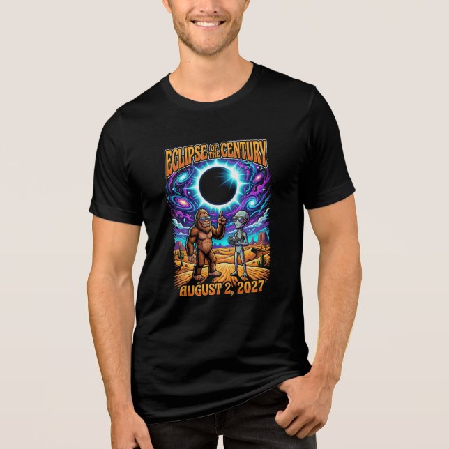 Århundradets Förmörkelse 2 Augusti 2027 T Shirt (Framsida)
