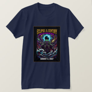Århundradets Förmörkelse Cthulhu Lovecraft Kuslig T Shirt