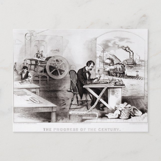 Århundradets framsteg vykort (Framsida)