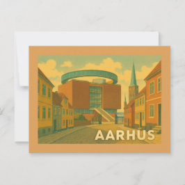 Århus Danmark stadsbild Vykort