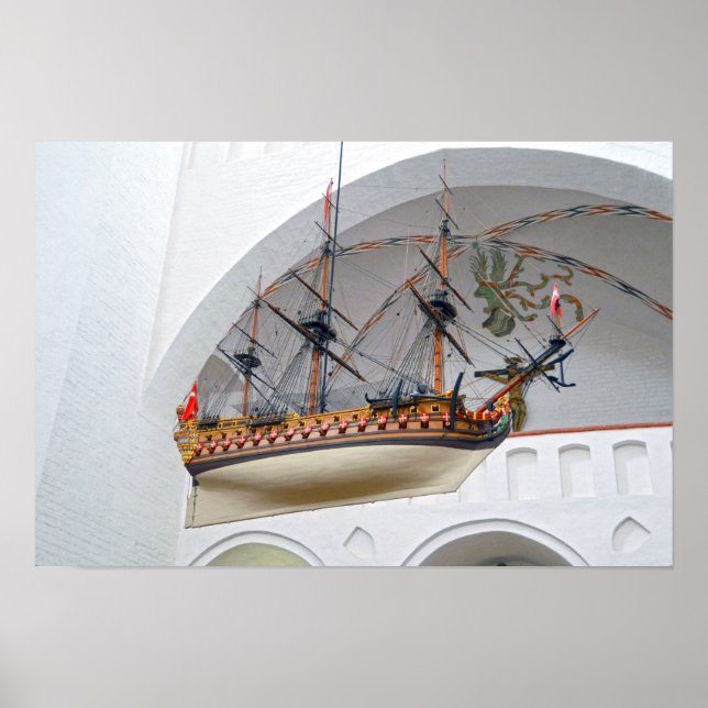 Århus domkyrkas votivskepp poster (Framsidan)
