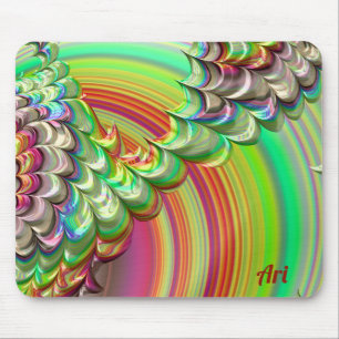 ARI ~ A Multitude of Zany Shades Fractal Mouse Pad Musmatta