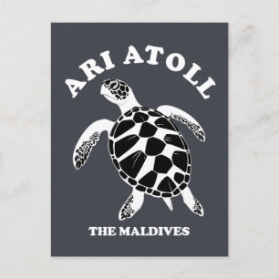 Ari Afee Maldives - Sea Turtle Älskare Vykort