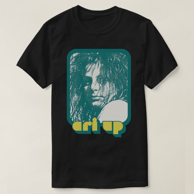 Ari Up Retro Aesthetic Fläkt Design T Shirt (Design framsida)