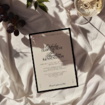 Aria | Black and Beige Minimal Elegant Wedding
