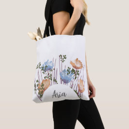 Aria Blommig Monogram  Tygkasse