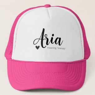 Aria Namn betyder Anpassningsbar Hat Cap Girl Clot Keps