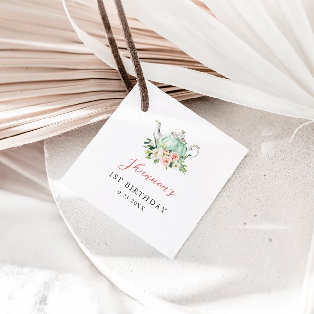 ARIA Tea Födelsedagsfest Gåvor Etiketter (Skapare uppladdad)