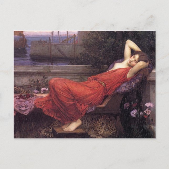 Ariadne [John William Waterhouse] Vykort (Framsida)