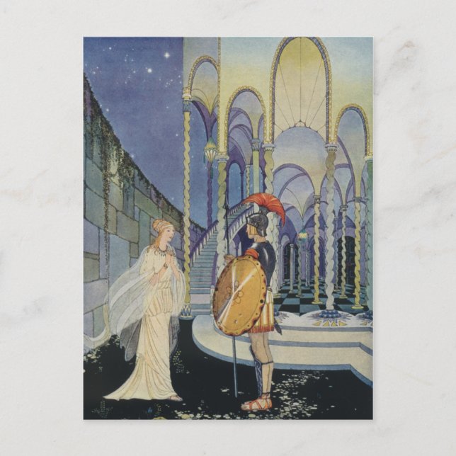 Ariadne och Theseus Vykort (Framsida)