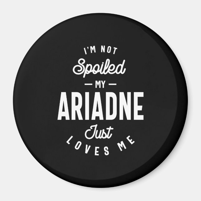 Ariadne Personlig Namn Birthday Gift Magnet (Framsidan)