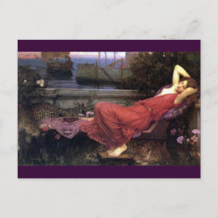 Ariadne Reclining på en soffa Vykort