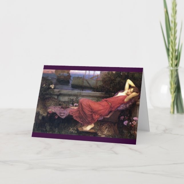 Ariadne som Reclining på en soffa Kort (Framsida)