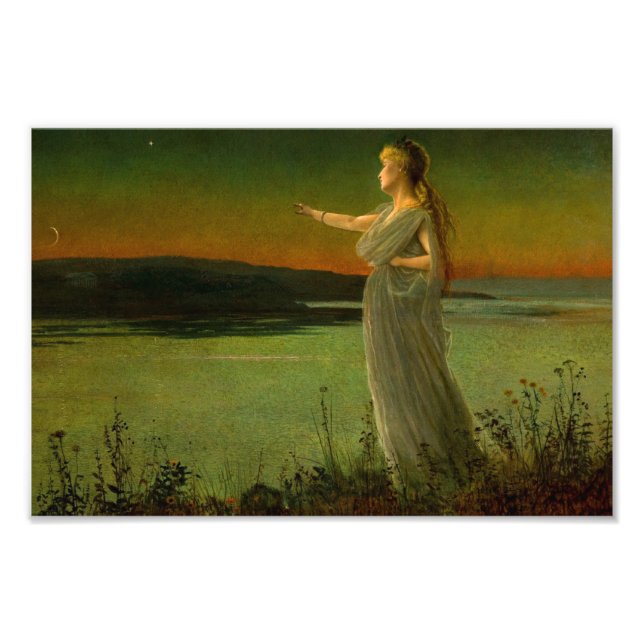 Ariadne vid Naxos John Atkinson Grimshaw Fototryck (Framsidan)