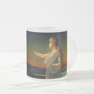 Ariadne vid Naxos John Atkinson Grimshaw Frostad Glasmugg