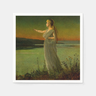 Ariadne vid Naxos John Atkinson Grimshaw Pappersservett