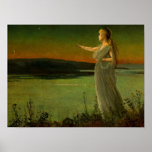 Ariadne vid Naxos John Atkinson Grimshaw Poster